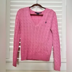 RALPH LAUREN V-Neck Cable Sweater